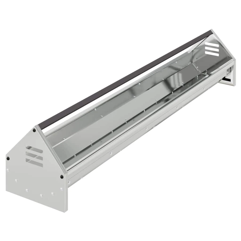 vidaXL Vistas barošanas grozs Sudraba 108 x 20,5 x 20 cm