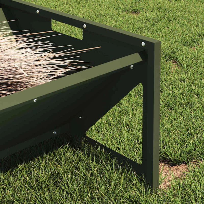 vidaXL Lauksaimniecības barošanas caurule Olīvu zaļš 108 x 50 x 28 cm