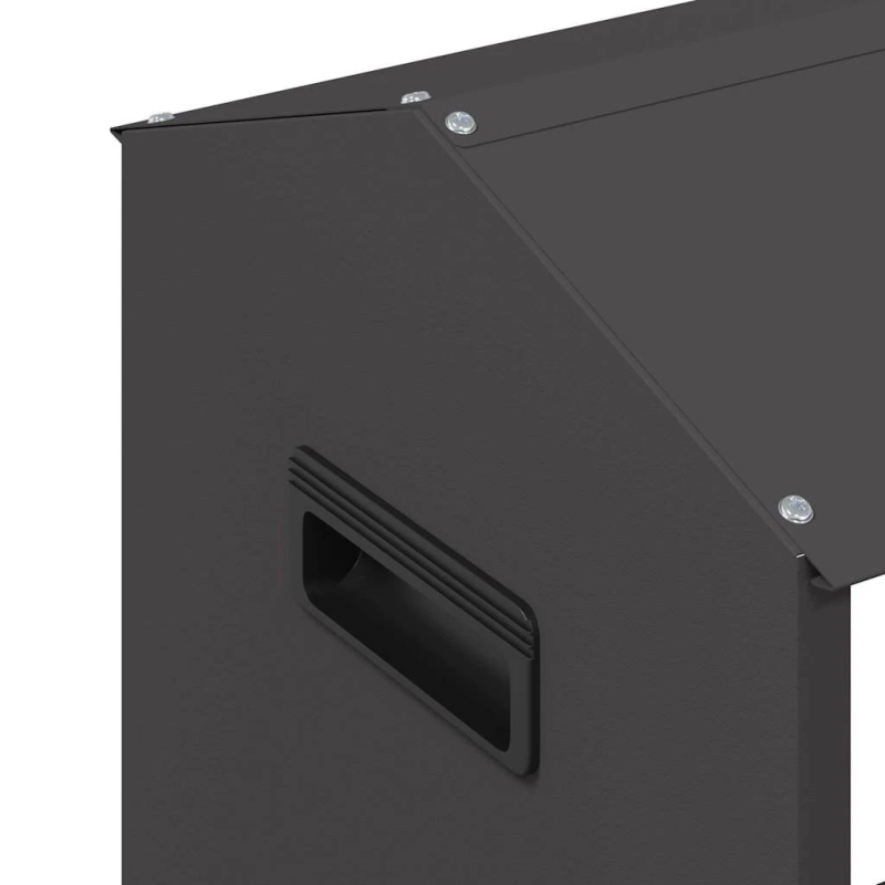 vidaXL Vistas barošanas grozs Melna 81 x 32 x 53,5 cm