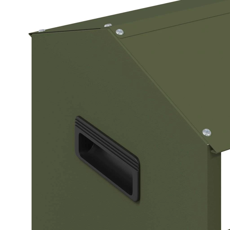 vidaXL Vistas barošanas grozs Olīvu zaļš 81 x 32 x 53,5 cm