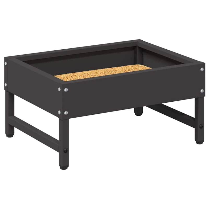 vidaXL Putnu barotājs Melna 80 x 28 x 13.5 cm Auksti velmēts tērauds