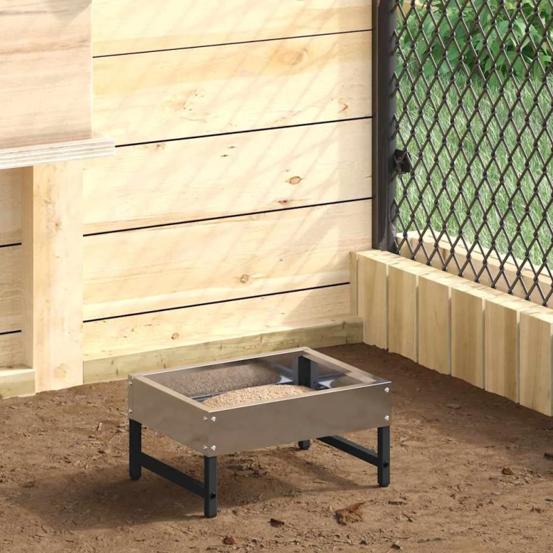 vidaXL Putnu barotājs Sudraba 80 x 28 x 13.5 cm Cinkots tērauds