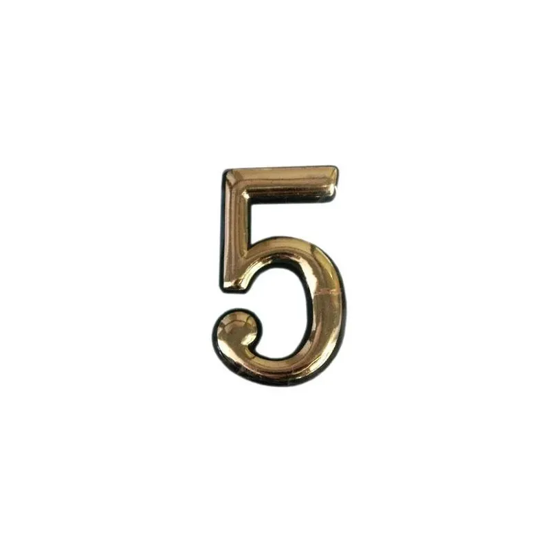 Durvju numurs N1011, 5 cm, plastmasa, misiņš