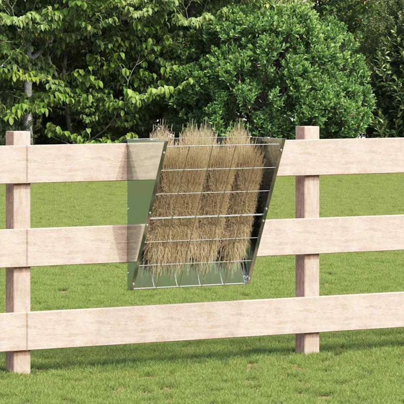 vidaXL Karājamais sienu barotājs Sudraba 61 x 33 x 66 cm