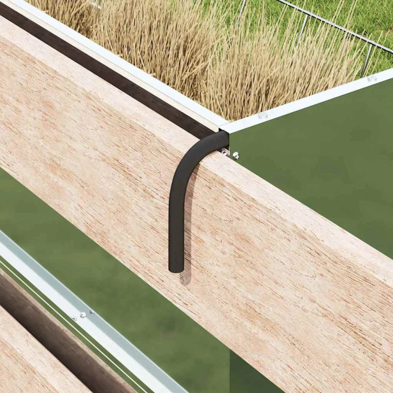 vidaXL Karājamais sienu barotājs Sudraba 61 x 33 x 66 cm