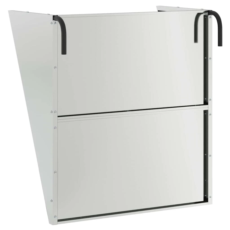 vidaXL Karājamais sienu barotājs Sudraba 61 x 33 x 66 cm