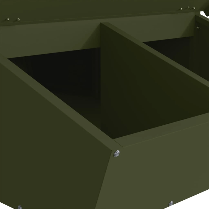 vidaXL Cūku barotava Olīvu zaļš 55 x 51 x 91,5 cm