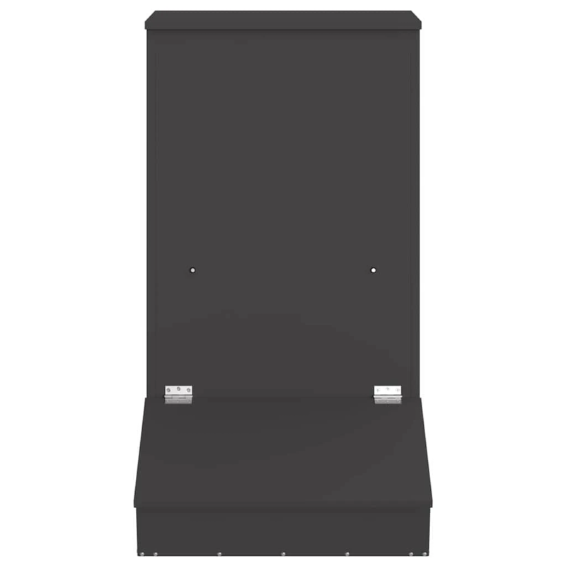 vidaXL Cūku barotava Melna 82 x 51 x 91,5 cm Auksti velmēts tērauds