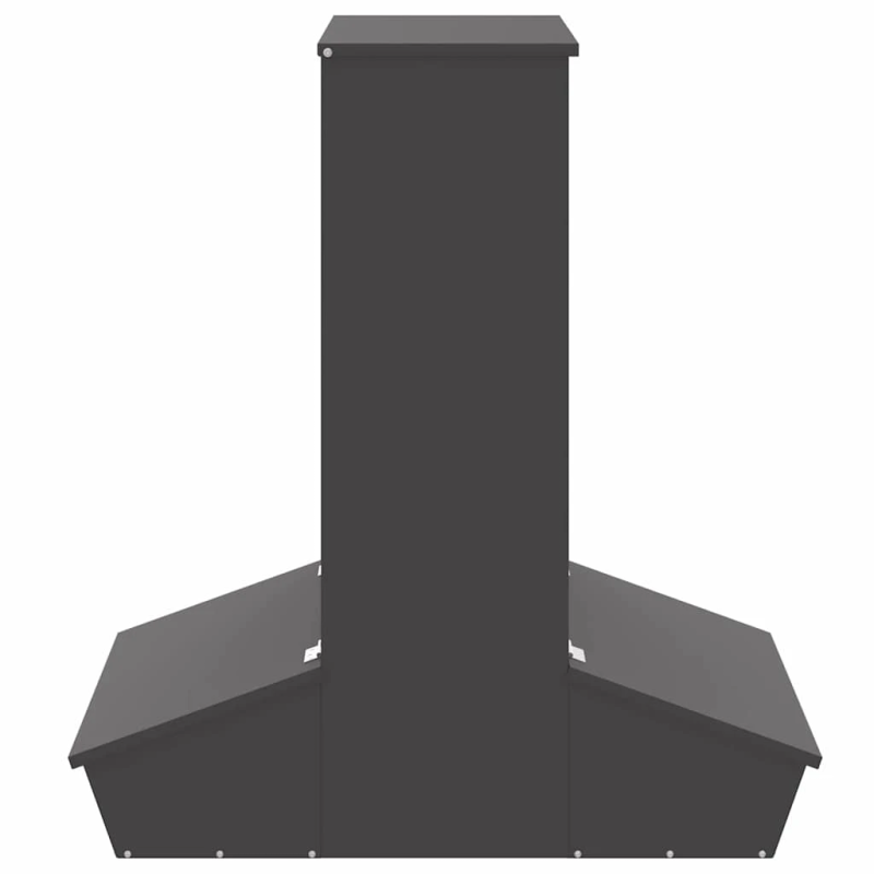 vidaXL Cūku barotava Melna 82 x 51 x 91,5 cm Auksti velmēts tērauds