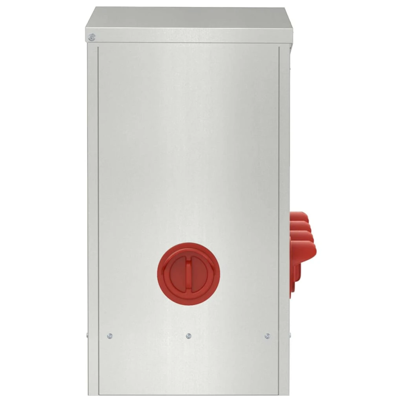 vidaXL Vistas barotava Sudraba 60,5 x 29 x 51 cm Cinkots tērauds