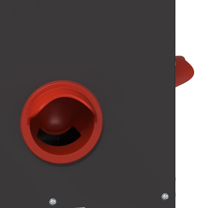 vidaXL Vistas barotava Melna 40,5 x 25 x 38 cm Auksti velmēts tērauds