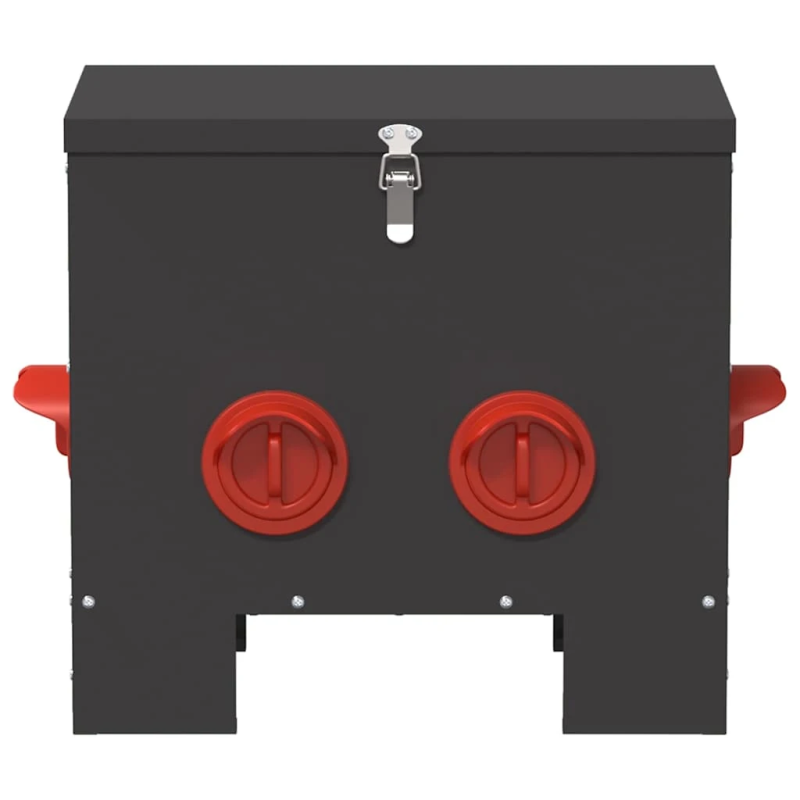 vidaXL Vistas barotava Melna 40,5 x 25 x 38 cm Auksti velmēts tērauds