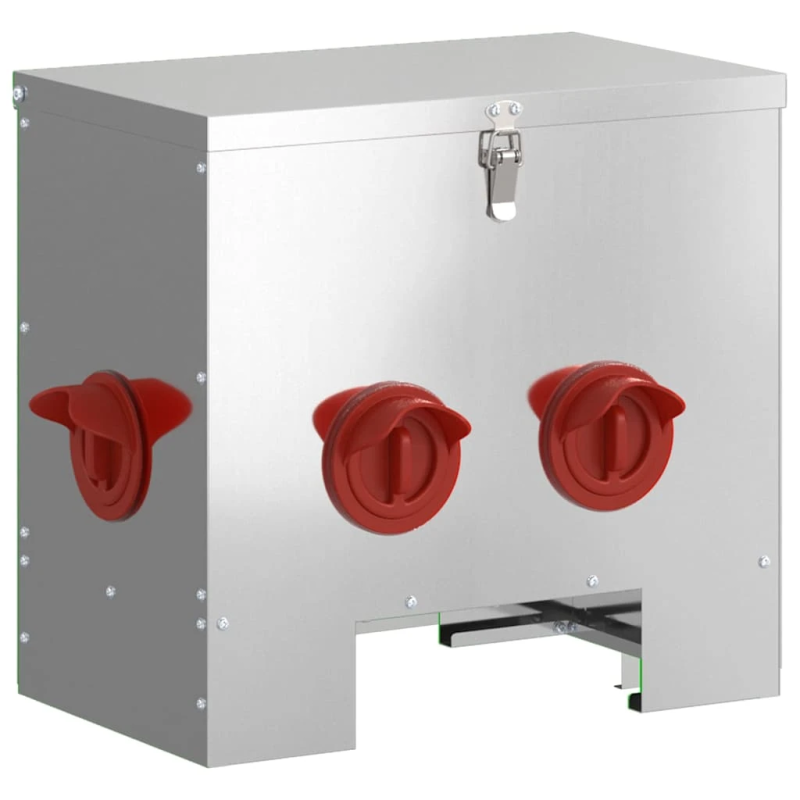 vidaXL Vistas barotava Sudraba 40,5 x 25 x 38 cm Cinkots tērauds