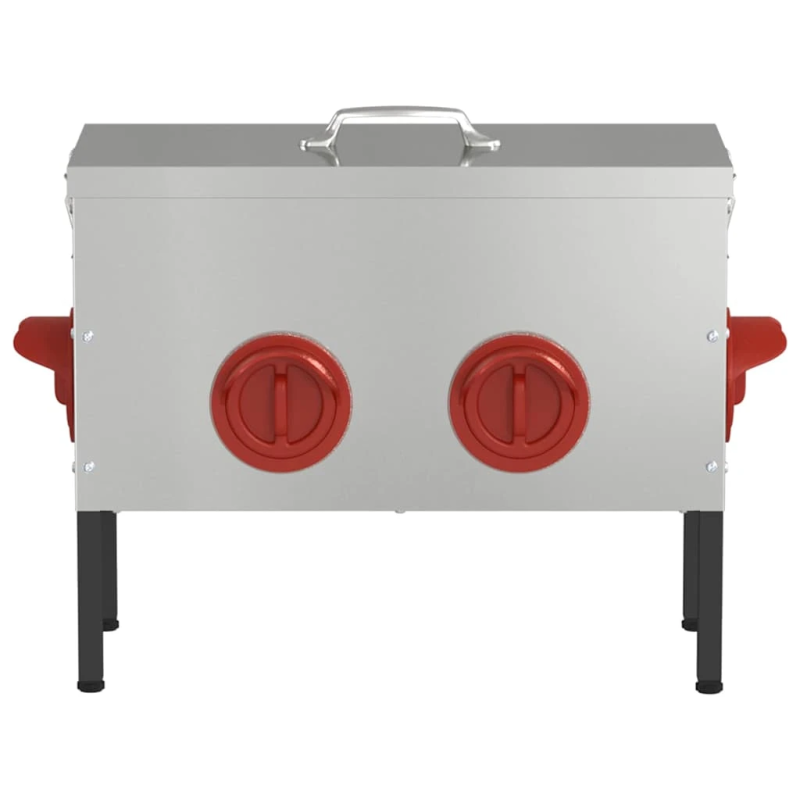 vidaXL Vistas barotava Sudraba 41,5 x 20,5 x 33 cm Cinkots tērauds