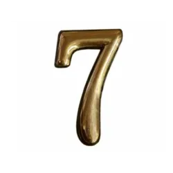 Номер двери N1011, 5 см, пластик, латунь