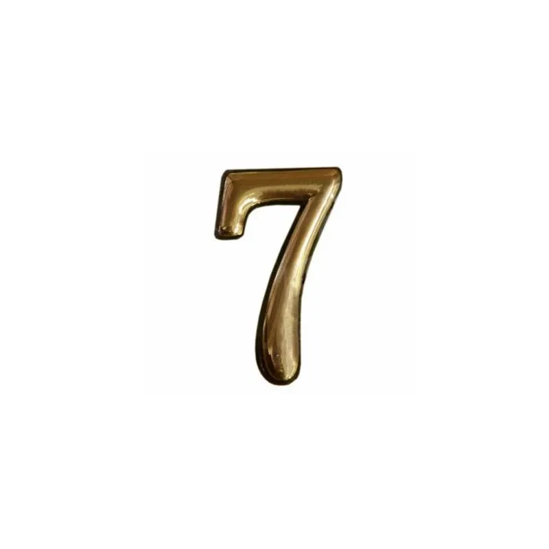 Durvju numurs N1011, 5 cm, plastmasa, misiņš