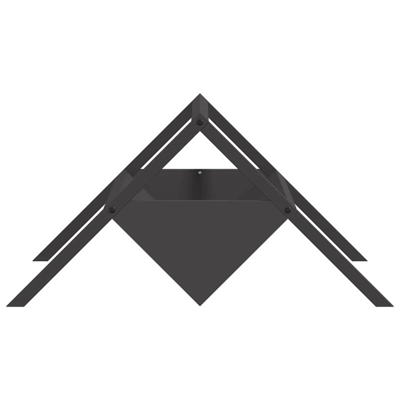 vidaXL Lauksaimniecības barošanas caurule Melna 111 x 76 x 38 cm