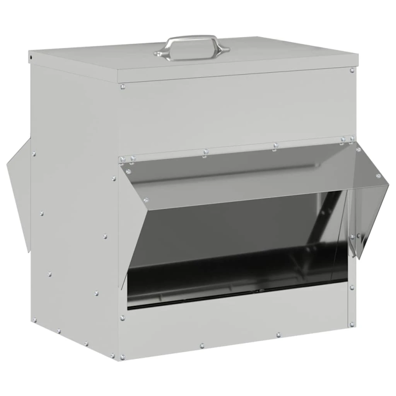 vidaXL Vistas barotava Sudraba 40,5 x 45 x 41 cm Cinkots tērauds