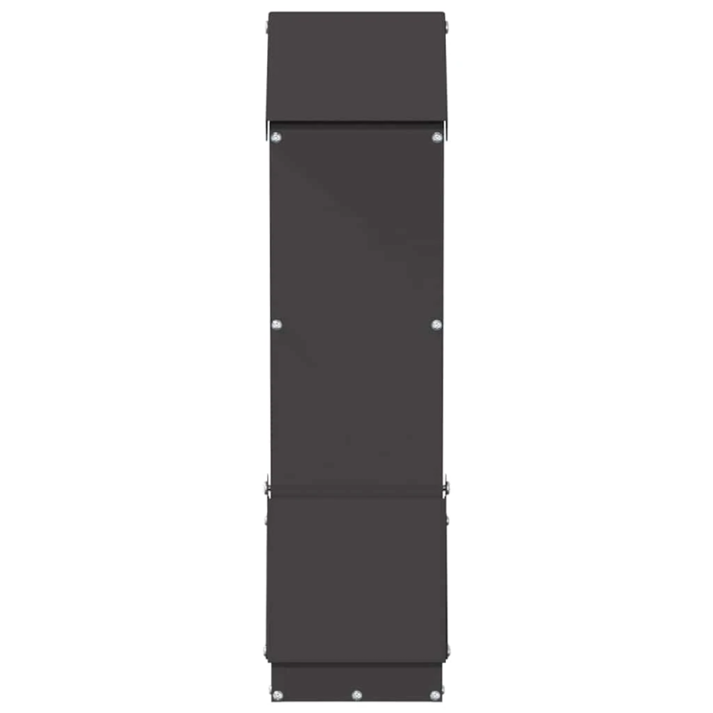 vidaXL Vistas barotava Melna 13 x 12 x 51 cm Auksti velmēts tērauds