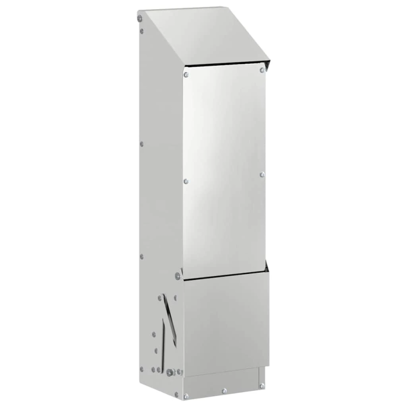 vidaXL Vistas barotava Sudraba 13 x 12 x 51 cm Cinkots tērauds