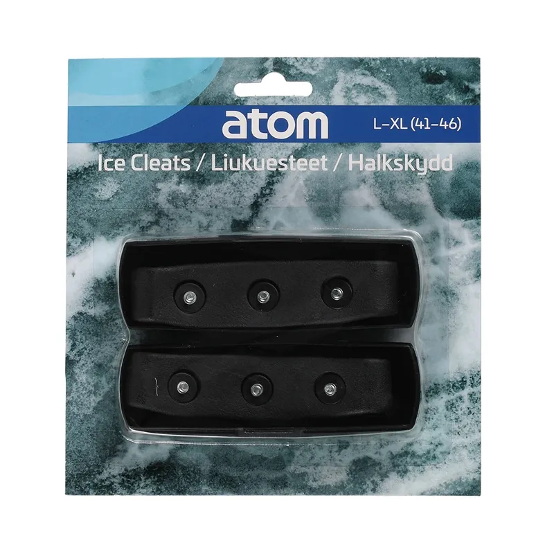 Pretslīdes apavu furnitūra Atom Snow grip, melna, L-XL