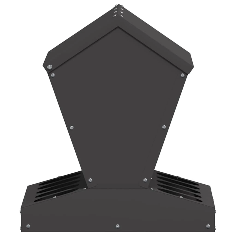 vidaXL Vistas barotava Melna 40 x 40 x 45 cm Auksti velmēts tērauds