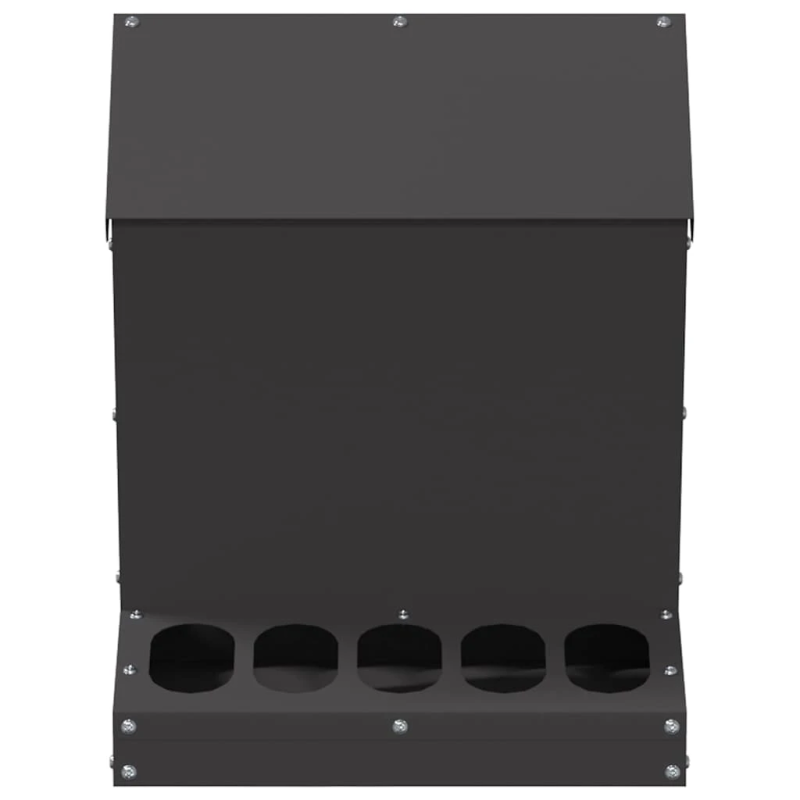 vidaXL Vistas barotava Melna 30 x 30 x 39 cm Auksti velmēts tērauds