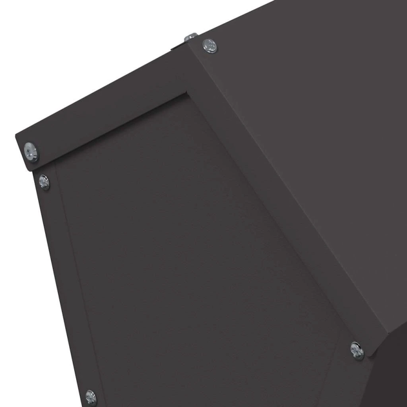 vidaXL Vistas barotava Melna 30 x 30 x 39 cm Auksti velmēts tērauds