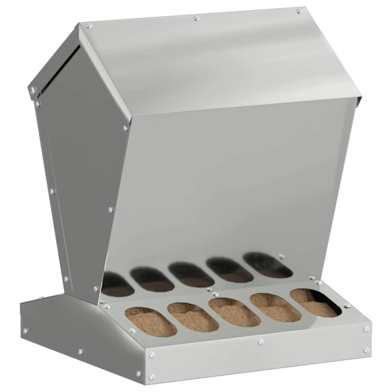 vidaXL Vistas barotava Sudraba 30 x 30 x 39 cm Cinkots tērauds