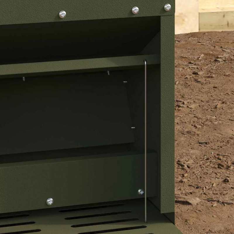 vidaXL Vistas svara barotājs Olīvu zaļš 25 x 42 x 40 cm