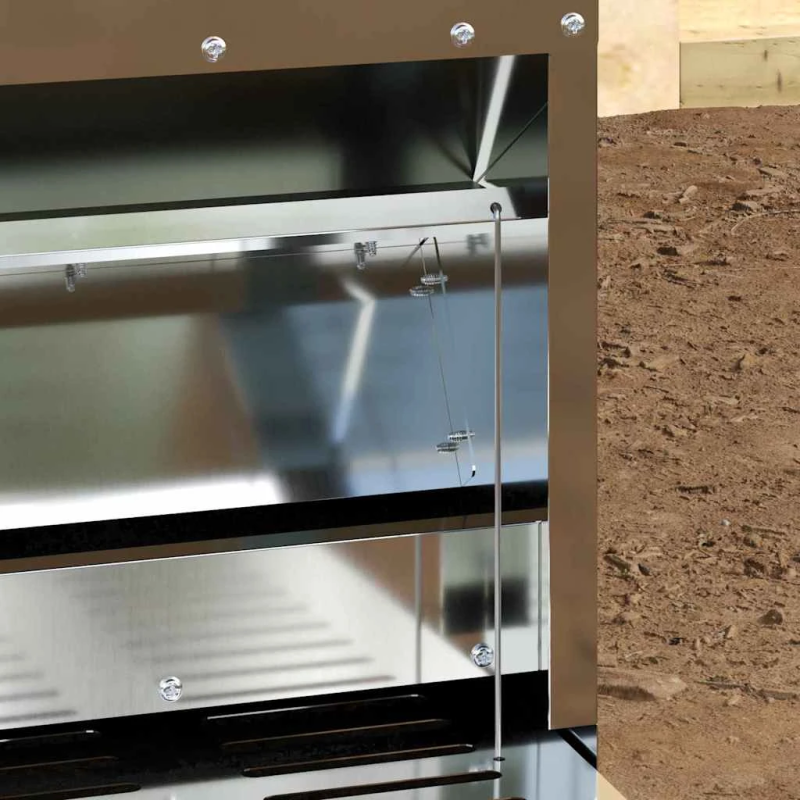 vidaXL Vistas svara barotājs Sudraba 25 x 42 x 40 cm Cinkots tērauds