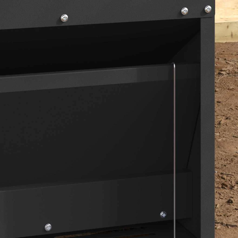 vidaXL Vistas svara barotājs Melna 33 x 42 x 40 cm