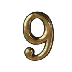 Numurs dzīvokļa 9 plastmasas, misiņa kr.