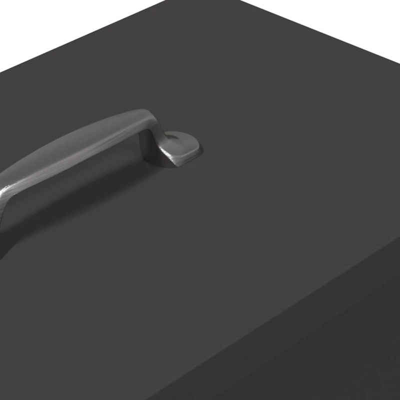 vidaXL Vistas barotava Melna 20 x 25 x 35 cm Auksti velmēts tērauds