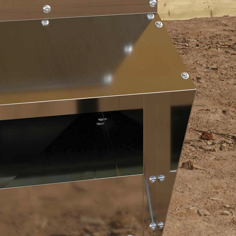 vidaXL Vistas barotava Sudraba 20 x 25 x 35 cm Cinkots tērauds