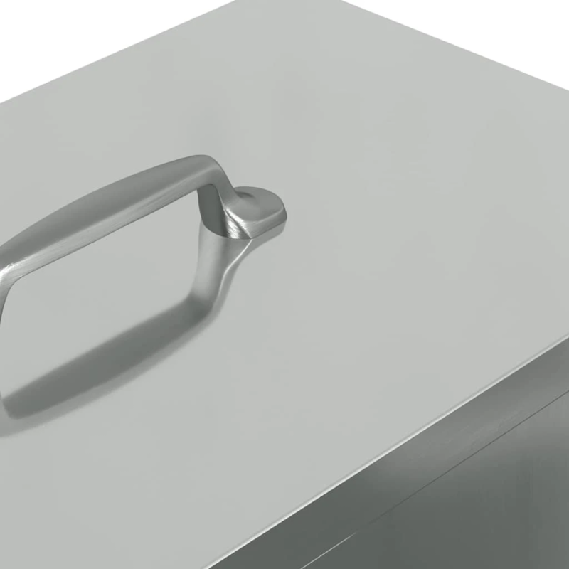 vidaXL Vistas barotava Sudraba 20 x 25 x 35 cm Cinkots tērauds