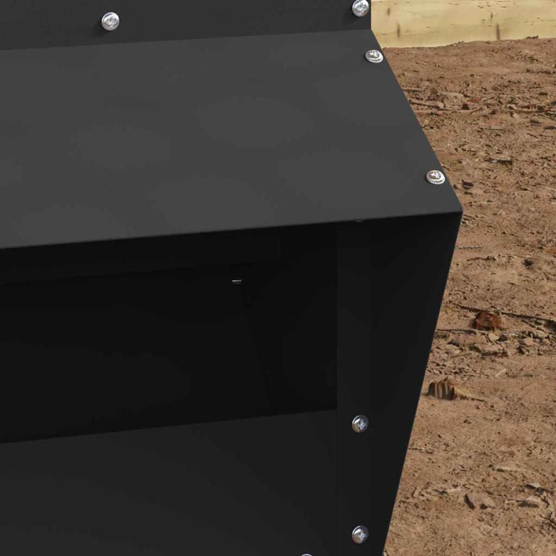 vidaXL Vistas barotava Melna 20 x 25 x 35 cm Auksti velmēts tērauds