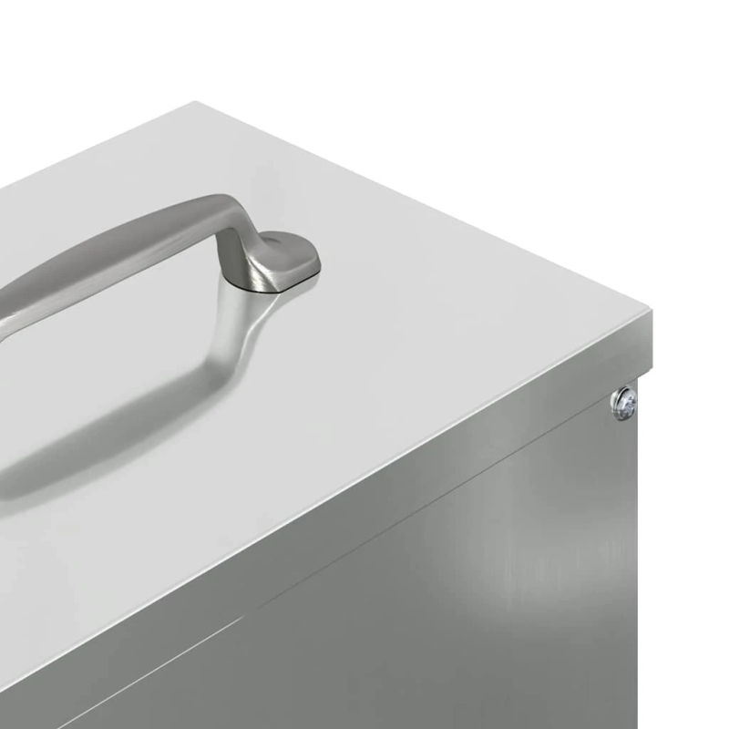 vidaXL Vistas barotava Sudraba 20 x 25 x 35 cm Cinkots tērauds