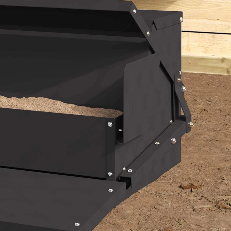 vidaXL Vistas svara barotājs Melna 50 x 40 x 29 cm