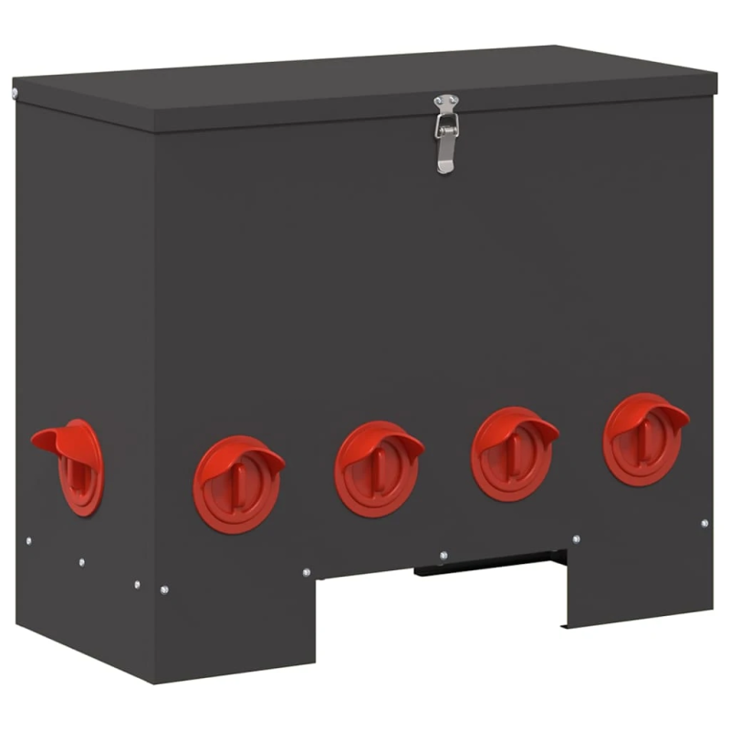 vidaXL Vistas barotava 2 pcs Melna 60,5 x 29 x 51 cm