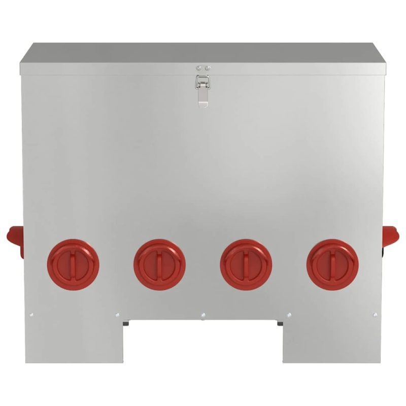 vidaXL Vistas barotava 2 pcs Sudraba 60,5 x 29 x 51 cm Cinkots tērauds