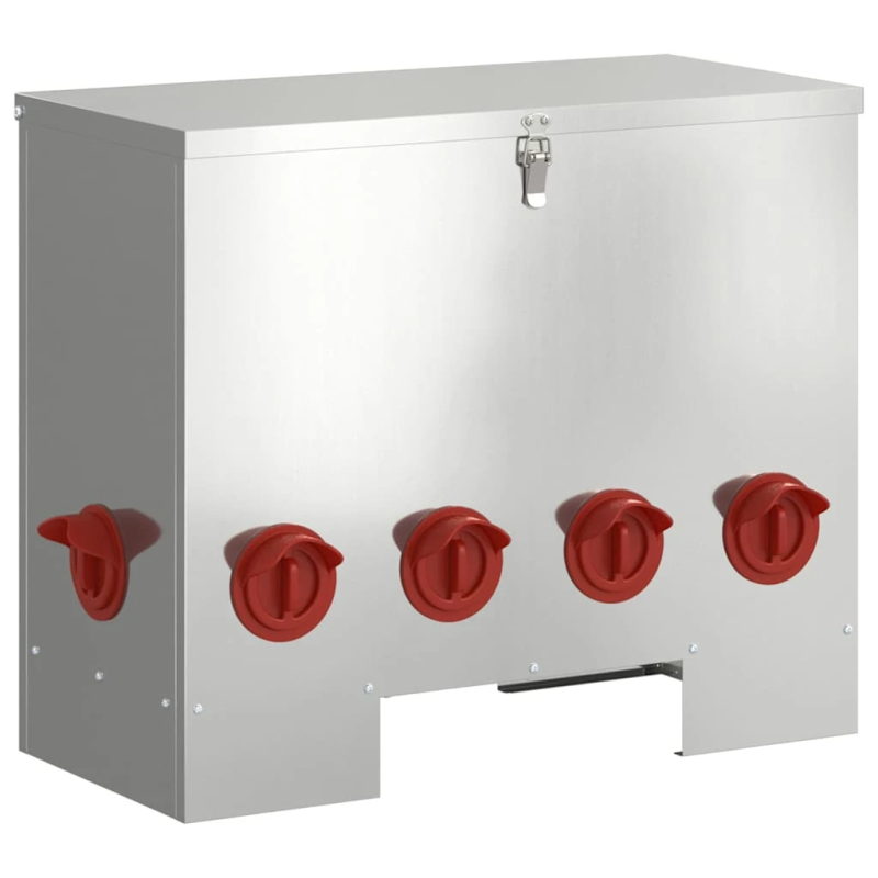 vidaXL Vistas barotava 2 pcs Sudraba 60,5 x 29 x 51 cm Cinkots tērauds