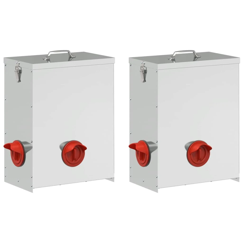 vidaXL Vistas barotava 2 pcs Sudraba 32,5 x 20,5 x 43 cm