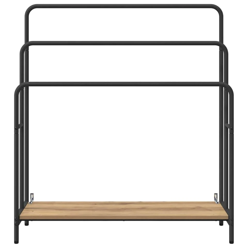 vidaXL Auduma statīvs ar plauktu Artisānā ozols 90 x 30 x 100,5 cm