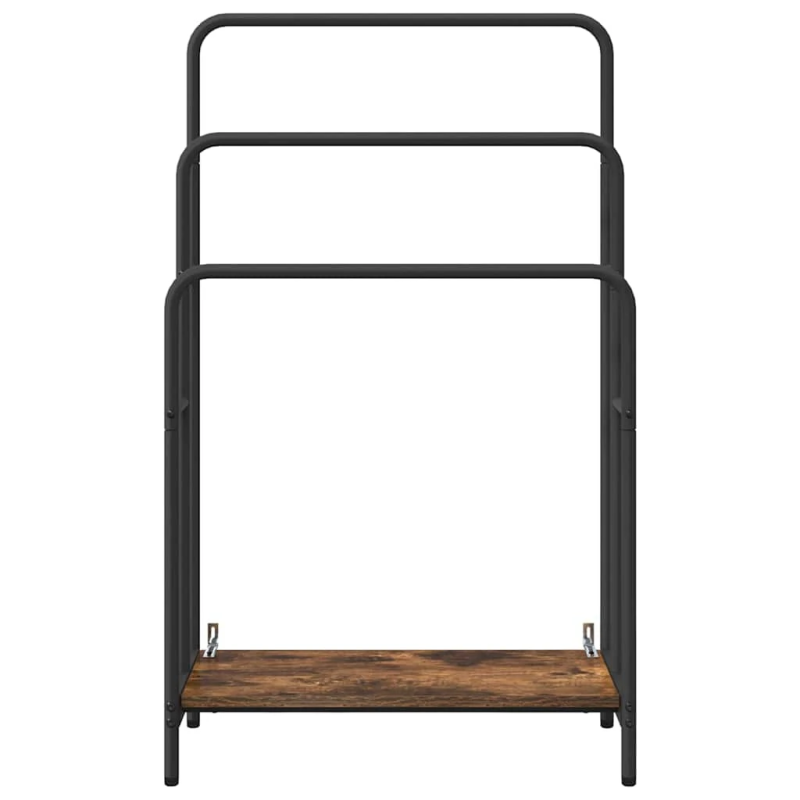 vidaXL Auduma statīvs ar plauktu Dūmaka ozols 60 x 30 x 100,5 cm