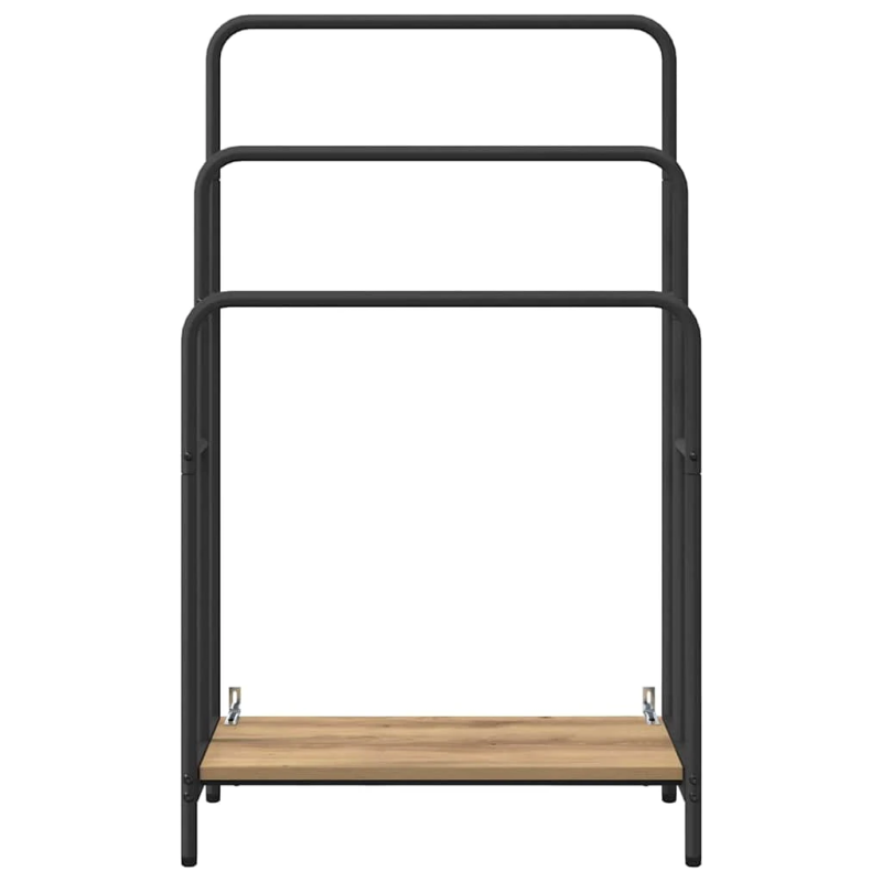 vidaXL Auduma statīvs ar plauktu Artisānā ozols 60 x 30 x 100,5 cm