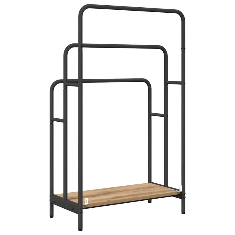 vidaXL Auduma statīvs ar plauktu Artisānā ozols 60 x 30 x 100,5 cm