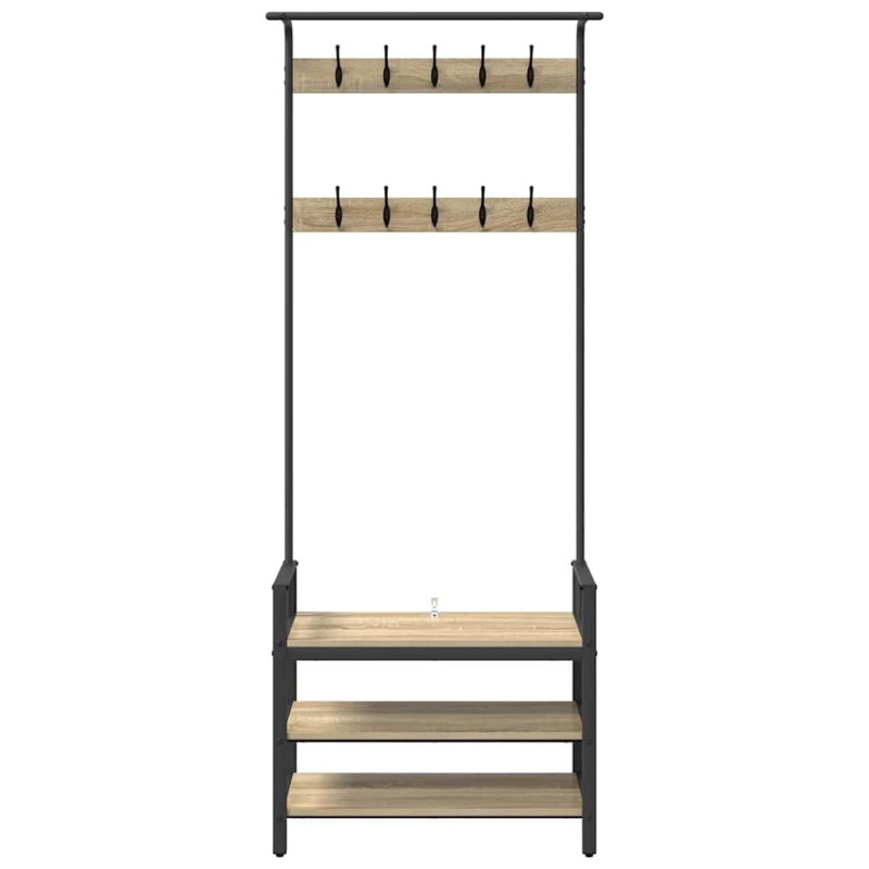 vidaXL Pakaramais Sonoma ozols 75 x 34 x 184 cm Inženierijas koks