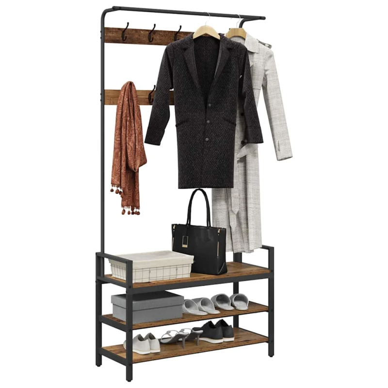 vidaXL Pakaramais Vecs koks 95 x 34 x 184 cm Inženierijas koks