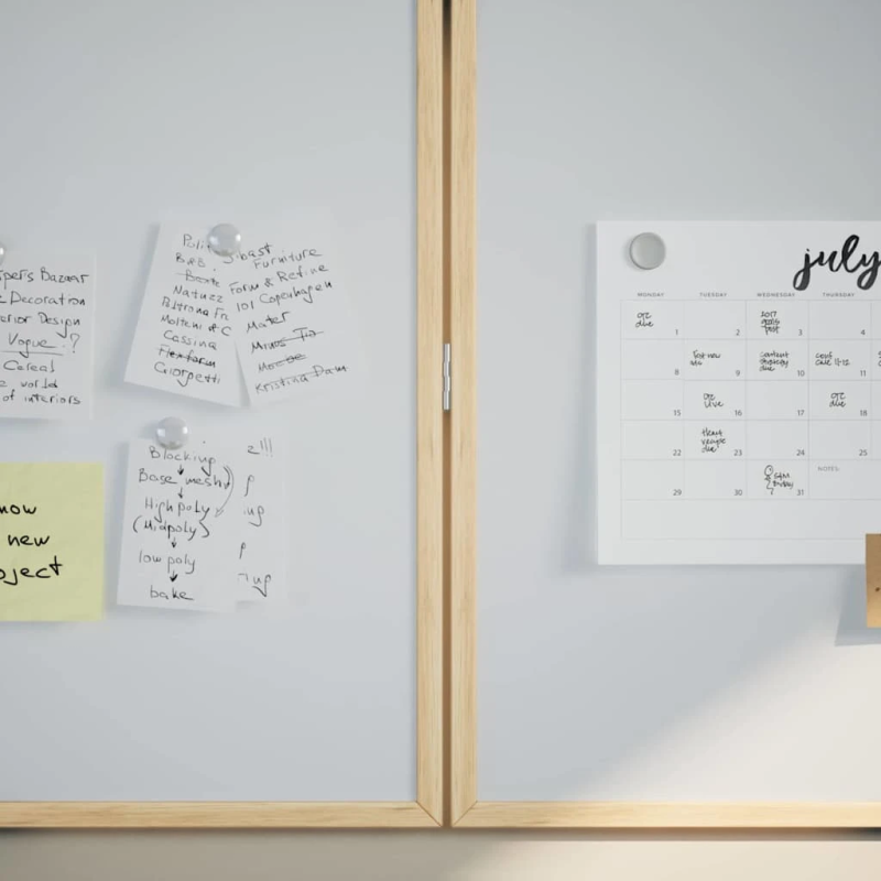 vidaXL Saziņas tāfele Balts 80 x 80 x 1.4 cm Priedes masīvkoks